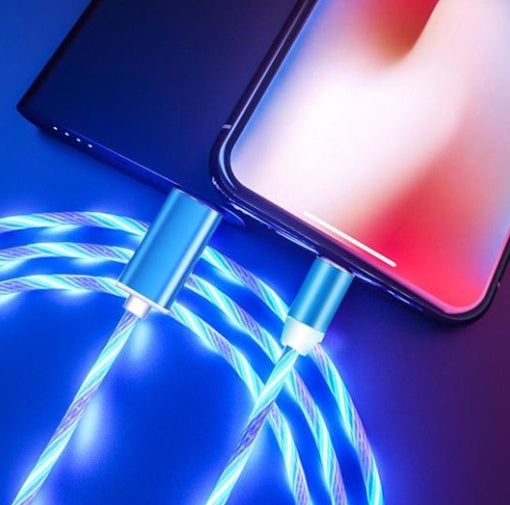 Flowing Led Magnetic Charging Cable